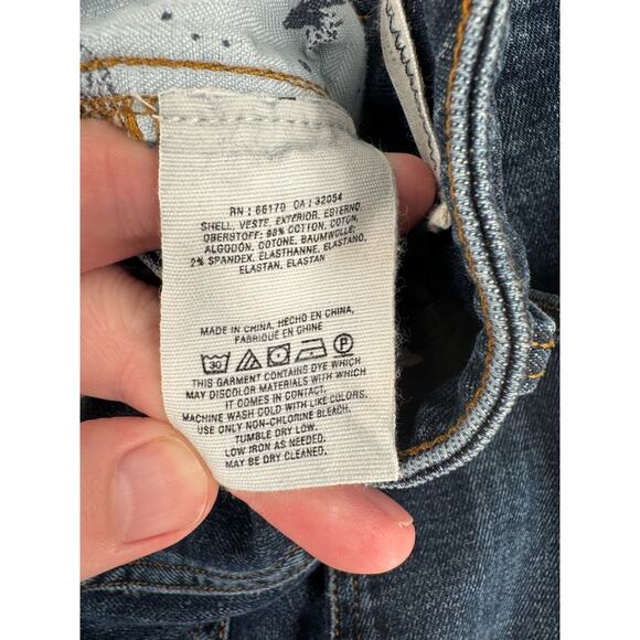 Pilcro Anthropologie Straight Leg Selvedge Mid Seam Jeans Women's 26 Blue - Picture 13 of 14